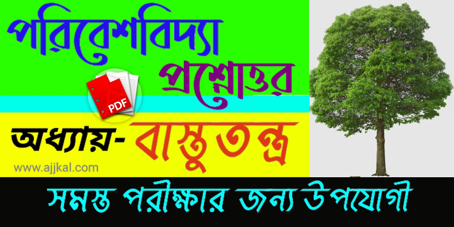 100+ পরিবেশ বিদ্যা বাস্তুতন্ত্র সংক্রান্ত গুরুত্বপূর্ণ প্রশ্নোত্তর (Important questions about ecology) pdf