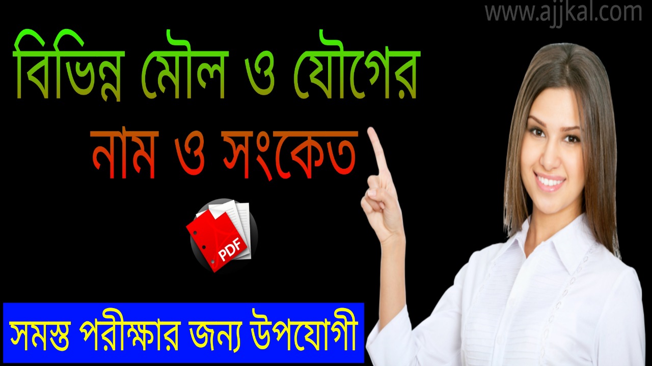 বিভিন্ন মৌল ও যৌগের নাম ও সংকেত (Names and symbols of different elements and compounds) pdf