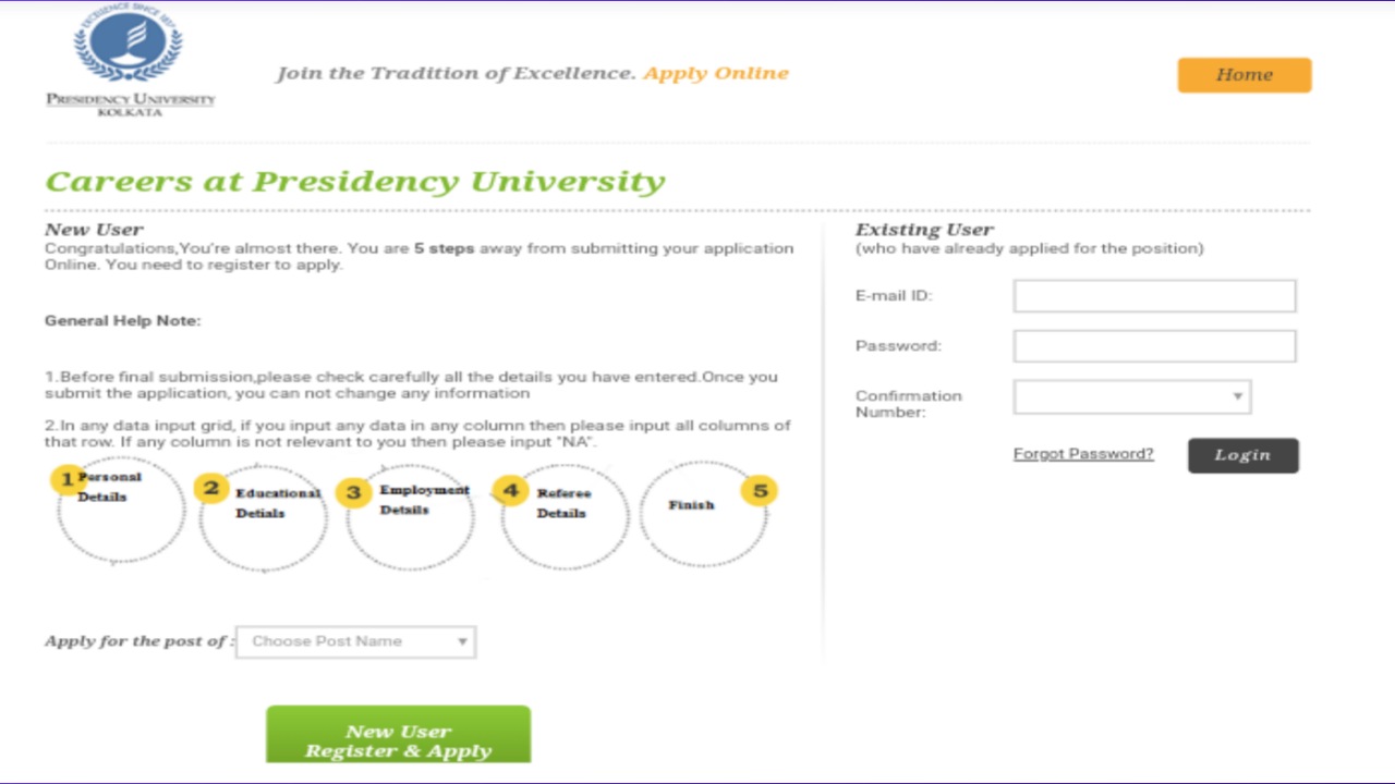 Presidency University Recruitment 2022 : প্রেসিডেন্সি বিশ্ববিদ্যালয়ে বিভিন্ন পদে নিয়োগের বিজ্ঞপ্তি প্রকাশ, যোগ্যতা অষ্টম থেকে স্নাতক